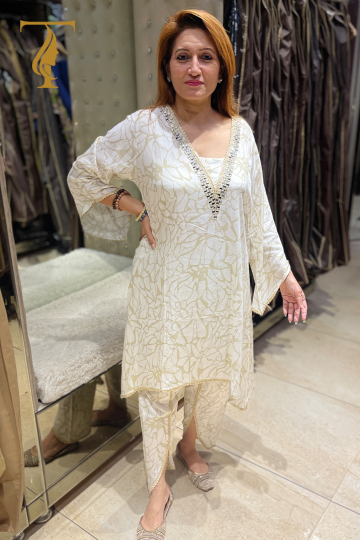 Beige & Ivory Cordset